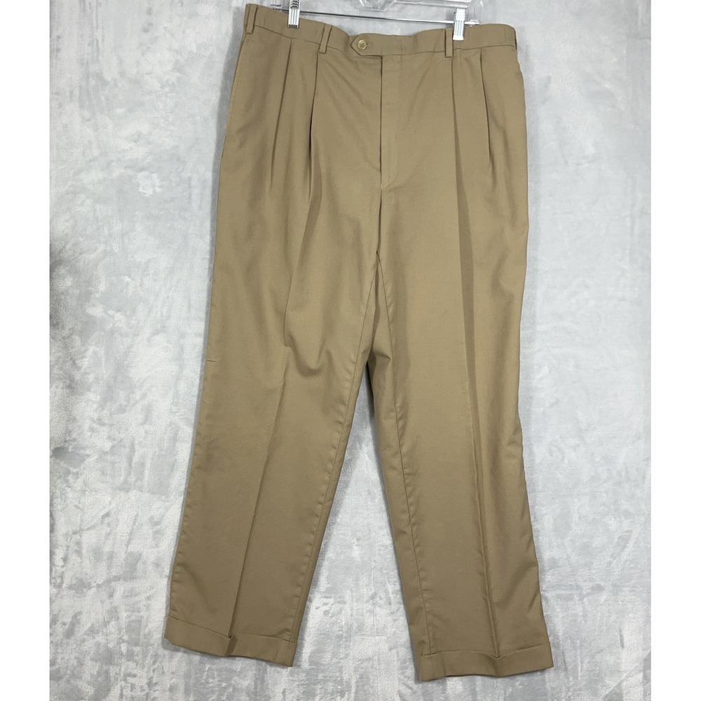 Lauren Ralph Lauren Dress Pants Mens Beige 38‎ x 32 Wool Business Total Comfort